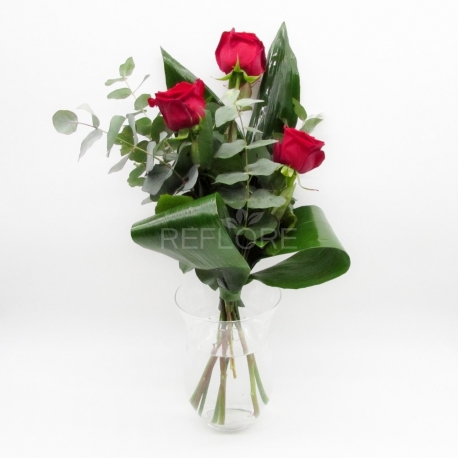 SEMPLICE MAGIA: 3 rose rosse