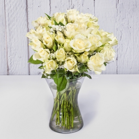 Mazzo Rose bianche