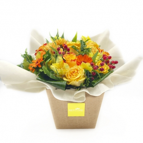 BEATRICE: Bouquet Fresh misto sui toni del giallo e arancio