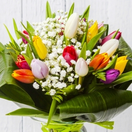 BOUQUET DI TULIPANI COLORI MISTI